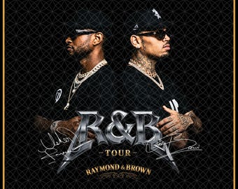 Usher Chris Brown R&B Tour 2026 PNG Design (Digital Download)