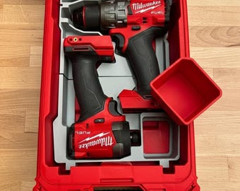 Milwaukee Packout Insert for M18 Gen 4 Drill and Impact Driver – Compact Organizer for Workshop & Service Van