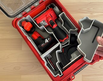 Milwaukee Packout Insert 4932464083 for M12 FCOT - 12V Grinder Organizer - M12 FCOT-0 / M12 FCOT-422X Tool Insert - Custom Tray