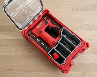 Milwaukee M12 3/8" Crown Stapler Packout Insert – Custom Tool Organizer for Service Van & Workshop