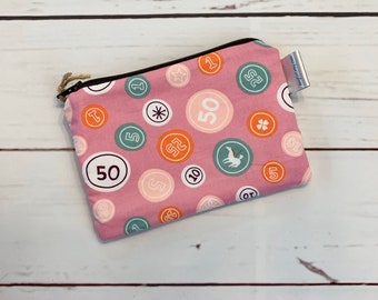Coin Purse Zipper Pouch Zipper Wallet Change Purse Makeup Bag Handmade Gifts for Her Gifts Under 10 Credit Card Holder