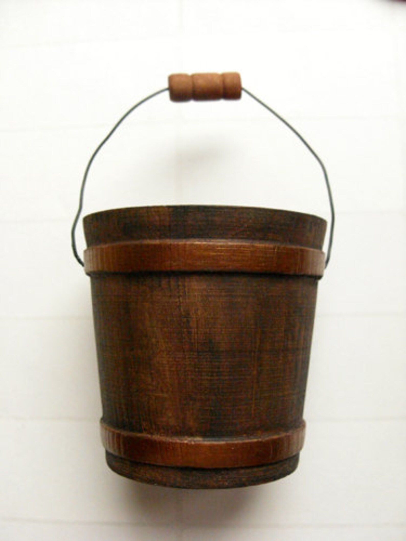 Wood Bucket Rustic Bucket Autumn Decor Fall Wedding Etsy