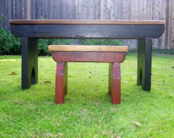 The Lil' Bench - Handmade Child's Bench Made with Reclaimed Wood by Arcadian Cottage