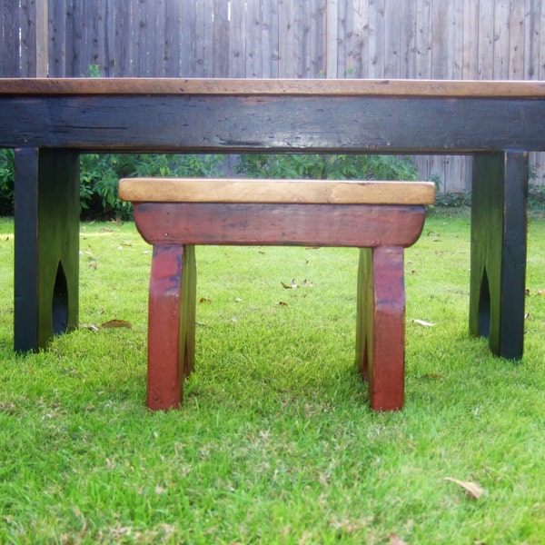 The Lil' Bench - Handmade Child's Bench Made with Reclaimed Wood by Arcadian Cottage