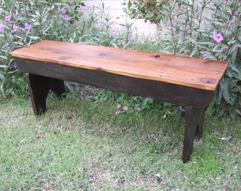 The Arcadian Cottage Bench - Handmade 5 Board Bench Made with Reclaimed Barn Wood