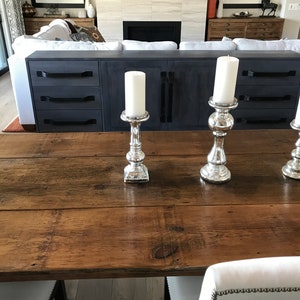 The Vaucluse French Harvest Farmhouse Table Handmade with Reclaimed Barn Wood image 6