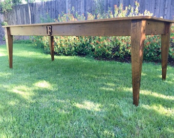 The Vaucluse French Harvest Farmhouse Table Handmade with Reclaimed Barn Wood