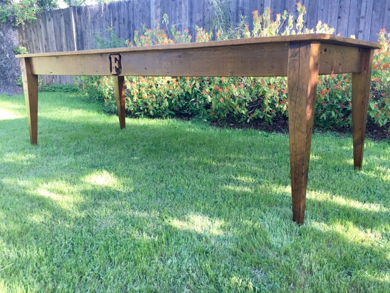 The Vaucluse French Harvest Farmhouse Table Handmade with Reclaimed Barn Wood