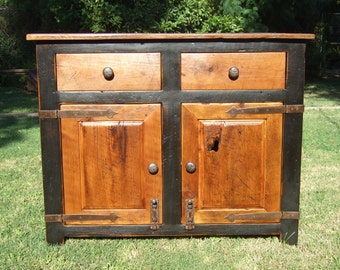 French Country Cupboard - Handmade with reclaimed wood by Arcadian Cottage