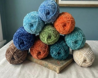 Velvet Chenille Craft Yarn 40g, Smooth Soft Yarn for Crochet Knitting and Handmade Toy Projects