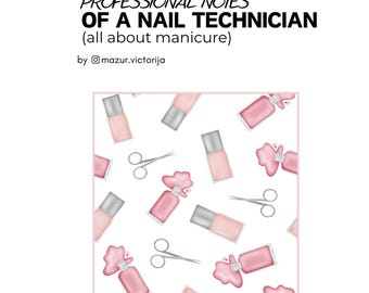 Guia completo de manicure combinada para técnicos de unhas | Notas profissionais (Download em PDF)