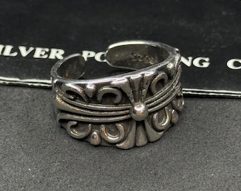 Stud Ring Gothic Style Adjustable Silver Vintage Stainless Steel Jewelry Unisex Punk Gift