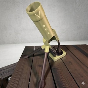Beer Bottle Mortar Bottle Opener - 3D Printed Tactical Gadget & Home Bar Decor - Unique Beer Lover Gift for Him, Veteran Gift