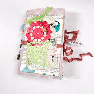 Vintage Sewing Themed Junk Journal, Retro Vintage Journal for Memorykeeping, Scrapbook, Project Journal