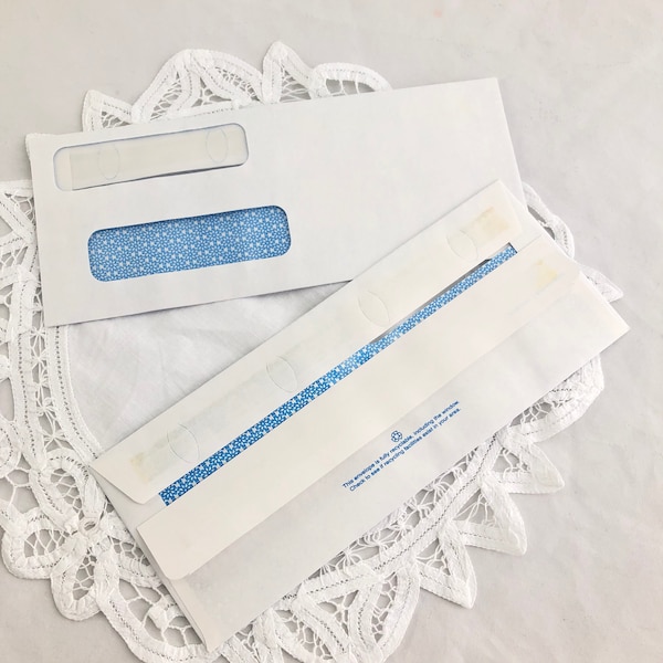 Double Window Business Envelopes for Junk Journals, Craft Projects