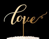 Love Wedding Cake Topper