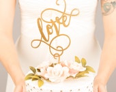 Love Wedding Cake Topper