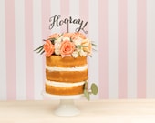Hooray! Cake Topper