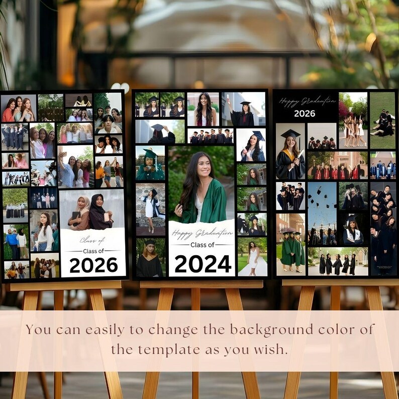 Graduation Photo Collage Template, Class of 2026 Poster (digital ...