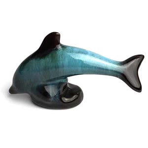 Vintage Canadian Blue Mountain CBM Dolphin pottery figurine