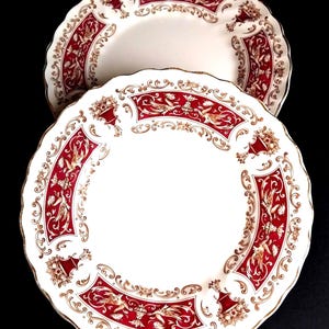 2 Vintage Rialto dragon Ironstone side plates by Myott England