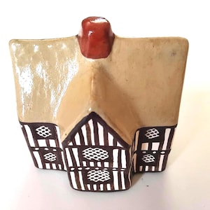 Vintage Mudlen End English Thatched Merchants cottage -James Hart Pottery