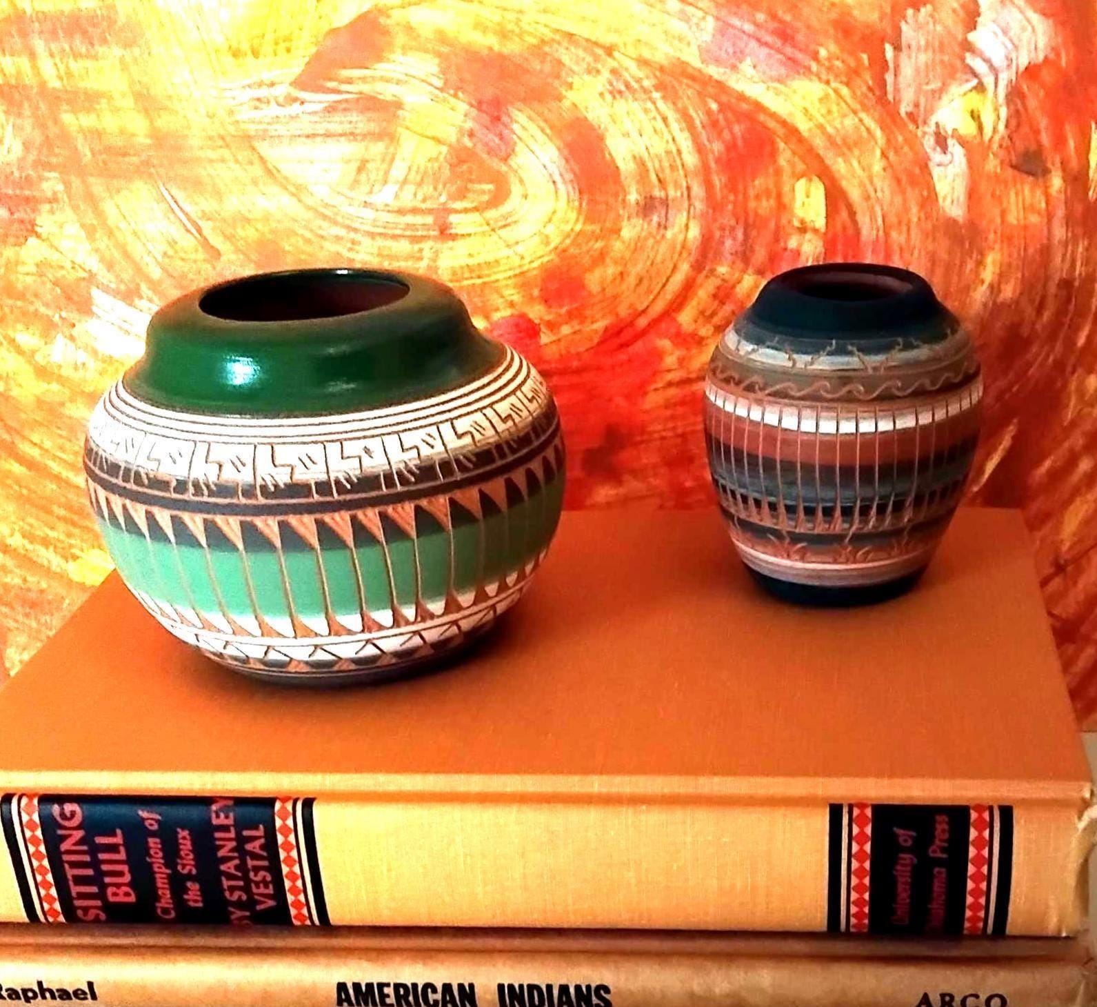 ヴィンテージ アコマ　Acoma　ポッテリー　猫　陶器　ネイティブアメリカン アメリカン インディアン ポタリー 壺Native American indian Acoma