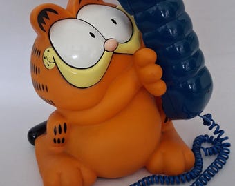 Telefone vintage do Garfield Cat, modelo de 1995, item de colecionador da ACL.
