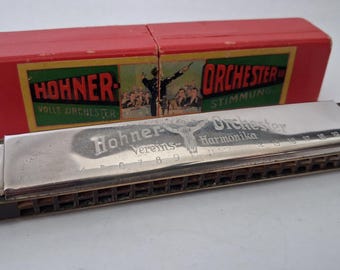 Vintage Hohner Echo Vamper Bell Metal Reed Harmonica - Key of G - Etsy
