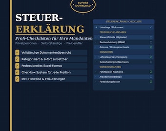 Steuererklärungs-Checkliste