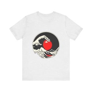 Great Cresting Wave Mount Japanese Ukiyo-e T-Shirt, Japanese Art Tee, Japanese Art Gift image 2
