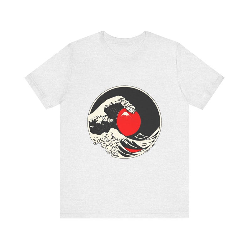 Great Cresting Wave Mount Japanese Ukiyo-e T-Shirt, Japanese Art Tee, Japanese Art Gift image 2