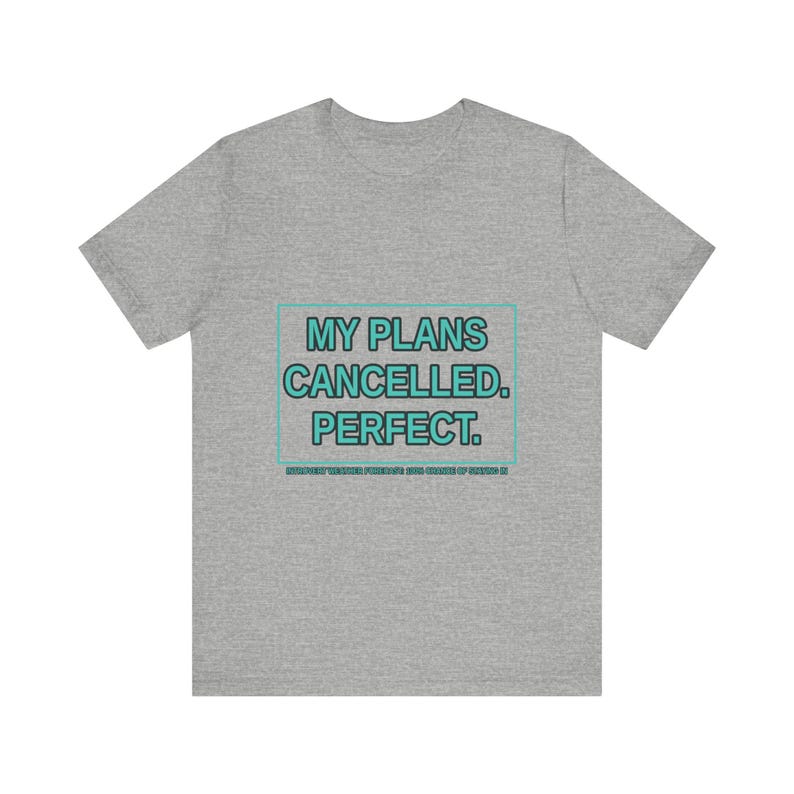 Rolig introvert t-shirt: Mina planer inställda, antisocial humor t-shirt bild 10