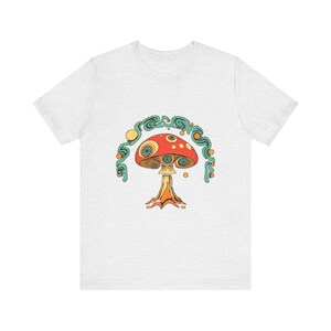 Psychedelisches 70er-Jahre-Retro-T-Shirt mit wirbelnden Pilzaugen, psychedelisches 70er-Jahre-T-Shirt, cooles Hippie-Geschenk Bild 2