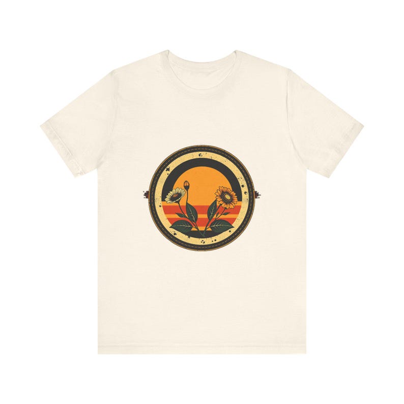 Retro vintage botanisch T-shirt, vintage grafisch T-shirt, cadeau voor natuuravonturen afbeelding 4