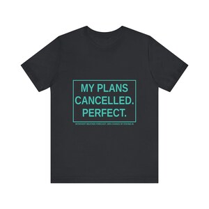 Rolig introvert t-shirt: Mina planer inställda, antisocial humor t-shirt bild 9