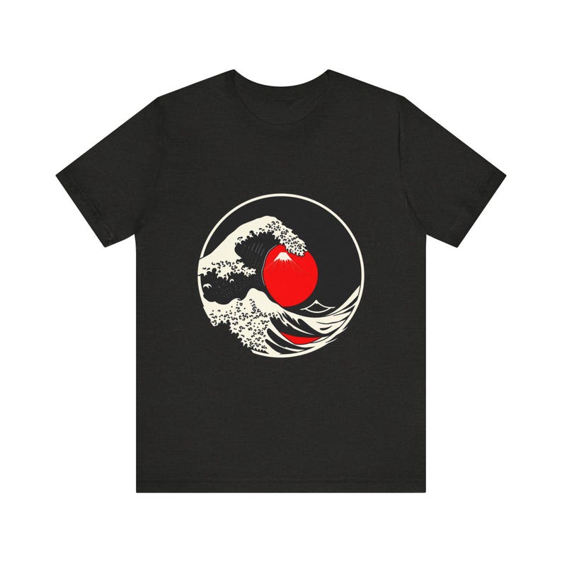 Great Cresting Wave Mount Japanese Ukiyo-e T-Shirt, Japanese Art Tee, Japanese Art Gift image 7