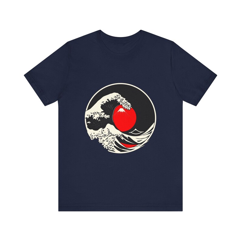 Great Cresting Wave Mount Japanese Ukiyo-e T-Shirt, Japanese Art Tee, Japanese Art Gift image 12