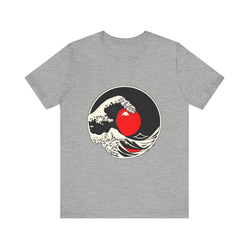 Great Cresting Wave Mount Japanese Ukiyo-e T-Shirt, Japanese Art Tee, Japanese Art Gift image 10