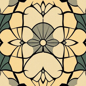 Art Deco Geometric Pattern Printable Wall Art, Digital Download, Instant Download Print Set image 1