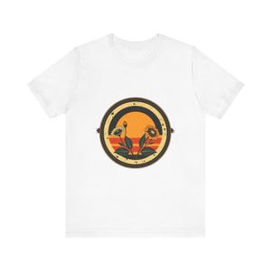Retro vintage botanisch T-shirt, vintage grafisch T-shirt, cadeau voor natuuravonturen afbeelding 1