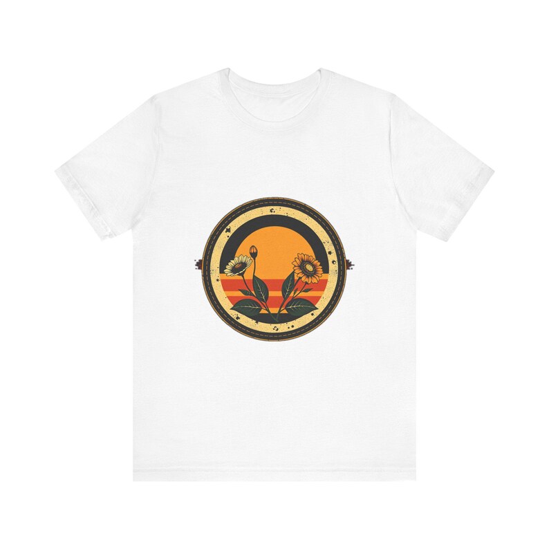 Retro vintage botanisch T-shirt, vintage grafisch T-shirt, cadeau voor natuuravonturen afbeelding 1