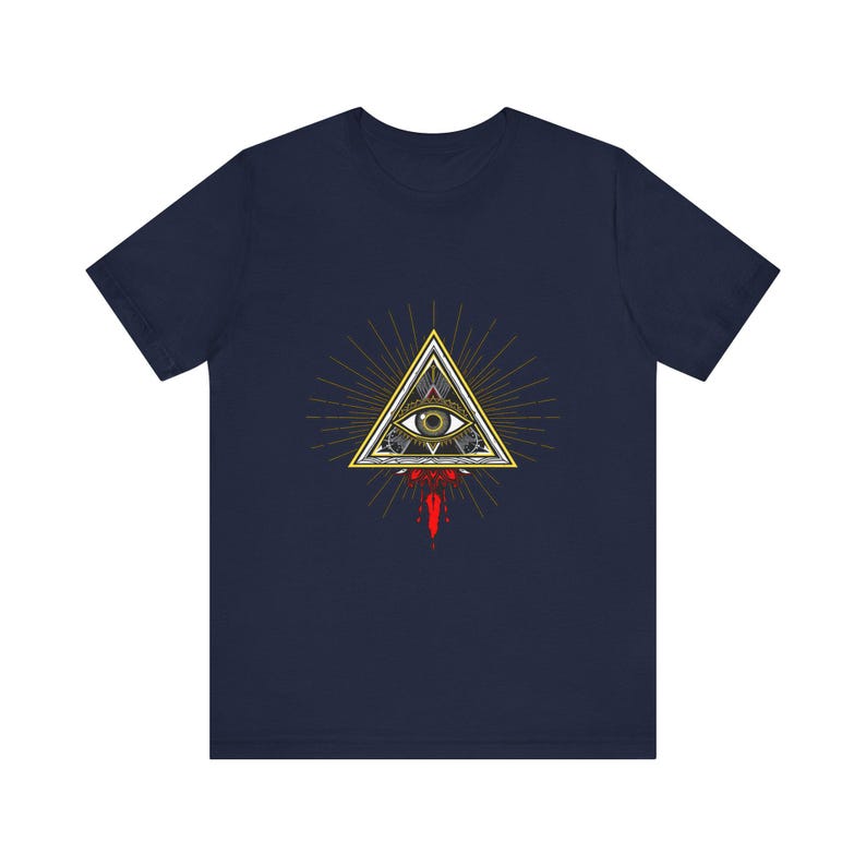 T-Shirt mit dem Motiv des allsehenden Auges – himmlische Mystik, mystisches Geschenk Bild 6