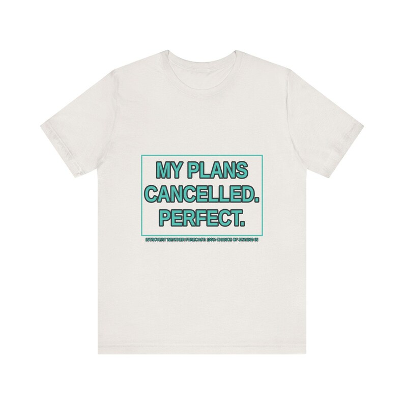 Rolig introvert t-shirt: Mina planer inställda, antisocial humor t-shirt bild 6