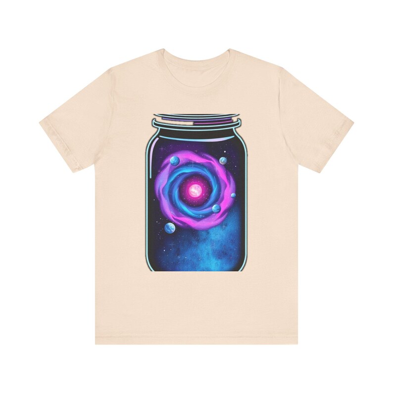 Galaxienwirbel im Glas – Weltraum-T-Shirt, Geschenk für Weltraumfans Bild 5