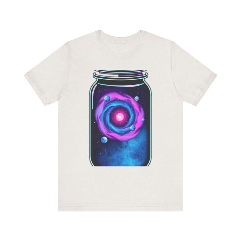 Galaxienwirbel im Glas – Weltraum-T-Shirt, Geschenk für Weltraumfans Bild 6