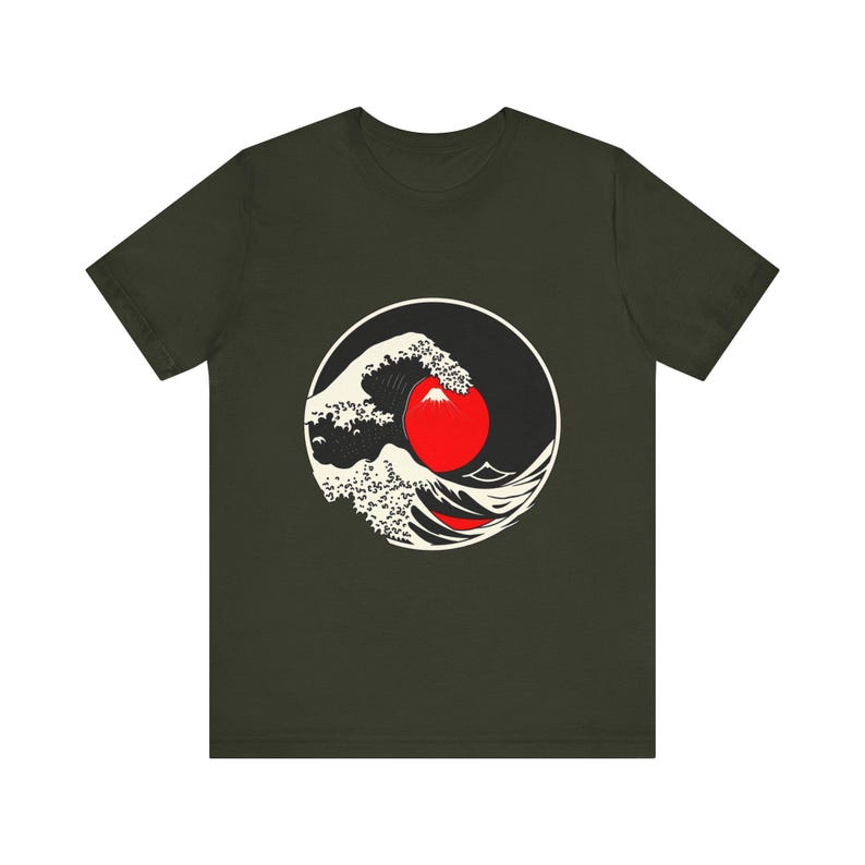 Great Cresting Wave Mount Japanese Ukiyo-e T-Shirt, Japanese Art Tee, Japanese Art Gift image 8