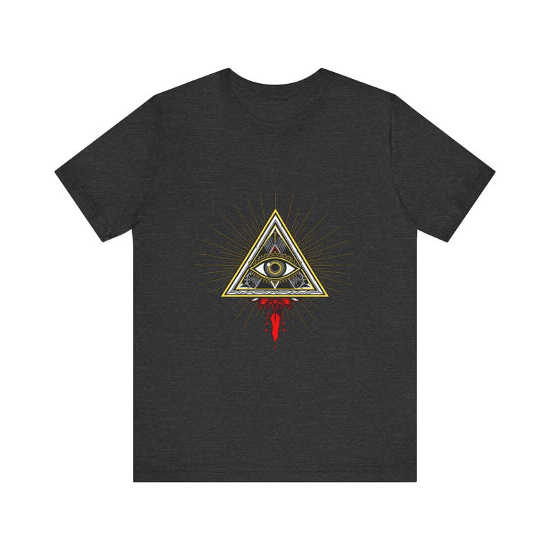 T-Shirt mit dem Motiv des allsehenden Auges – himmlische Mystik, mystisches Geschenk Bild 5