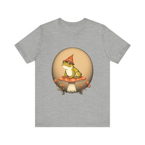 T-Shirt mit Frosch und Hut im Cottagecore-Stil, verspieltes Cottagecore-T-Shirt, Cottagecore-Geschenk Bild 10