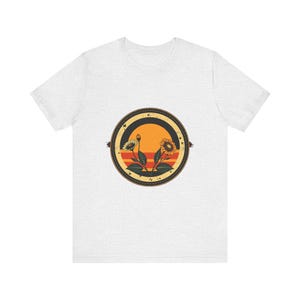 Retro vintage botanisch T-shirt, vintage grafisch T-shirt, cadeau voor natuuravonturen afbeelding 2
